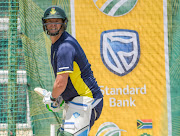 Robbie Frylinck during the South African national cricket team training session at Mangaung Oval on October 25, 2017 in Bloemfontein, South Africa.