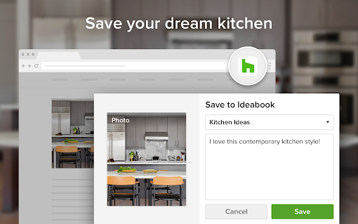 Houzz Save Button