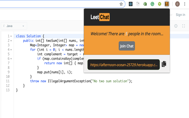 LeetChat for LeetCode Preview image 3