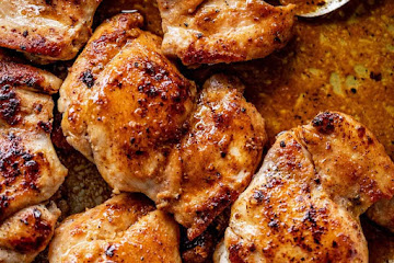 Crispy Garlic Boneless Chicken Thighs (Stove Top)