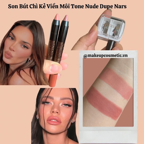 Son Bút Chì Kẻ Viền Môi Tone Nude Dupe Narssatin Lip Pencil (Son Dạng Gọt)