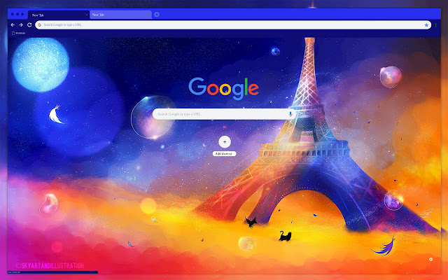 The Eiffel Tower chrome extension