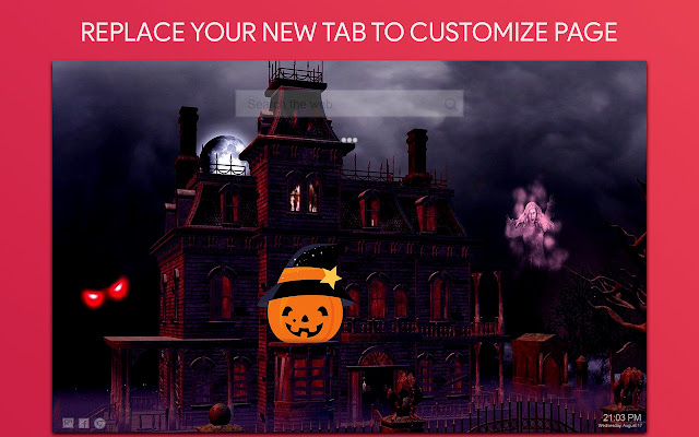 Kawaii Halloween Wallpaper HD Custom New Tab