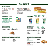 Subway menu 3