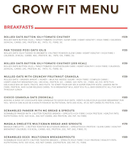 Grow Fit menu 1