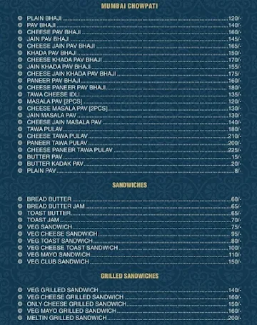 Ashraya Veg Restaurant menu 