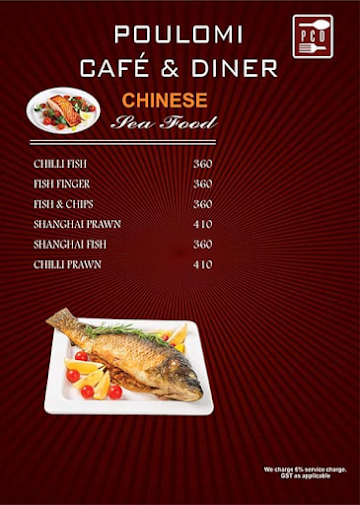 Poulomi Cafe & Diner menu 