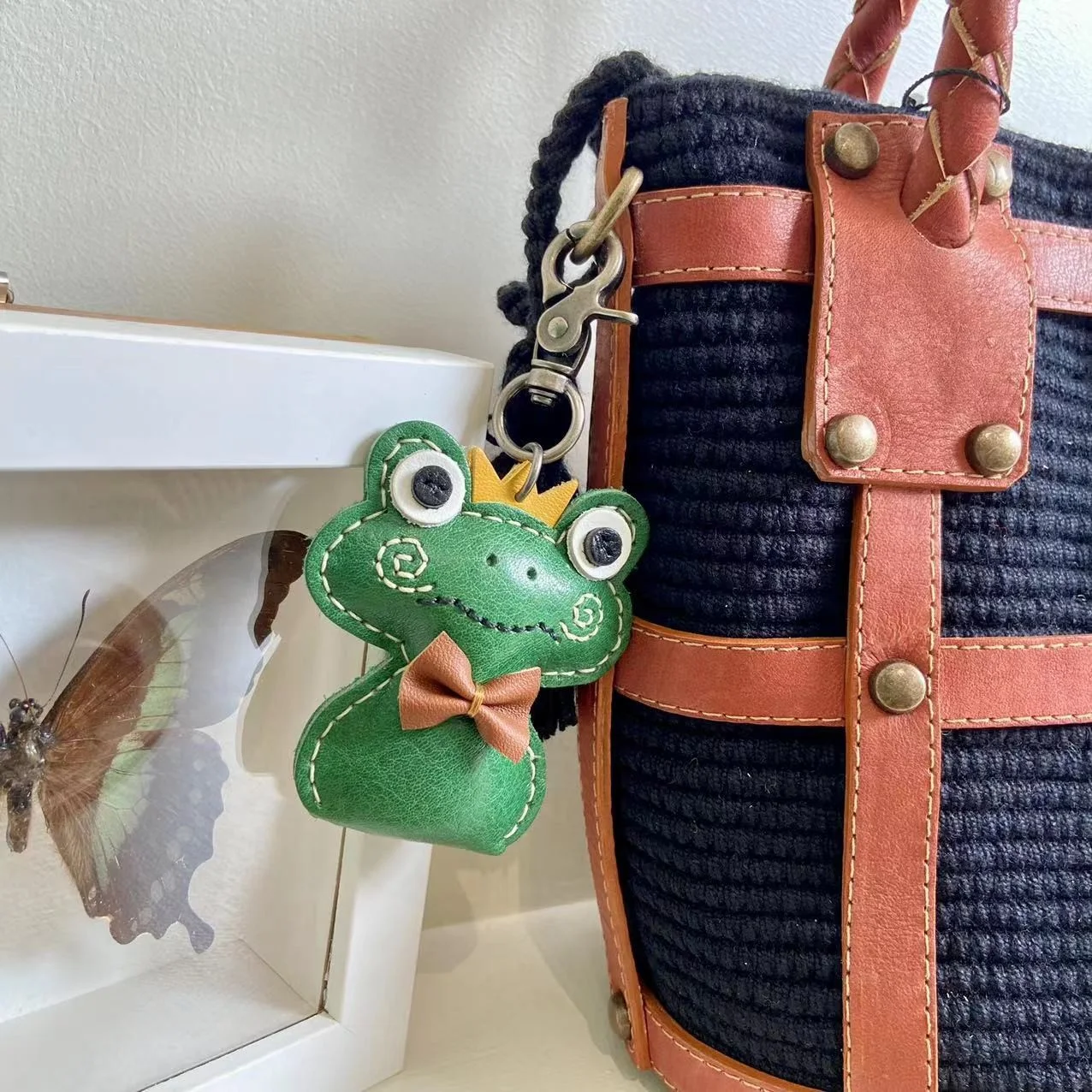 Title 4, Deri Little Frog El Yapımı Moda Takı Paketi, He...