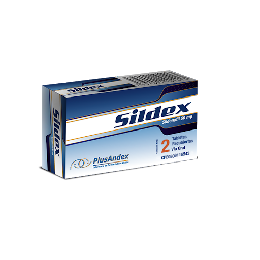 Sildex Sildenafil 50 mg PlusAndex x 2 Tabletas     