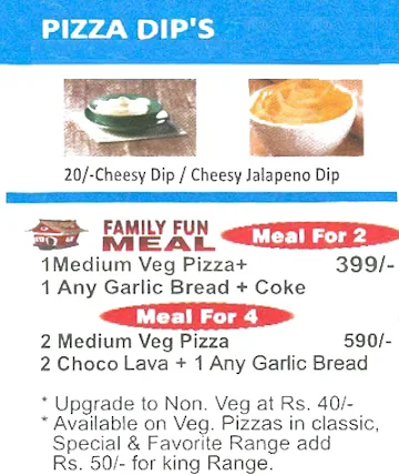 Da Pizza Makers menu 