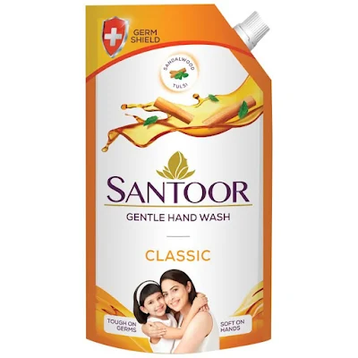 Santoor Hand Wash - Classic - 215 ml