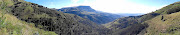 View from Mnyameni to Zingcuka hut, looking back on Geju Peak.