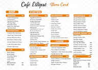 Cafe Lilliput Bar & Restaurant menu 1