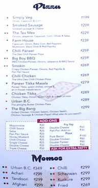 The Urban Bhukkad menu 3