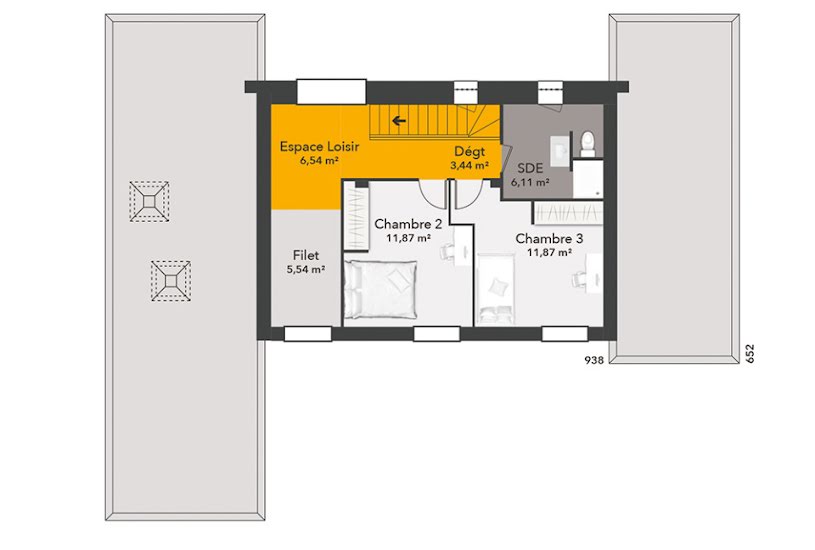  Vente Terrain + Maison - Terrain : 391m² - Maison : 115m² à Jard-sur-Mer (85520) 