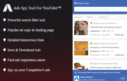 Ad Library - Ads Spy Tool For YouTube™ small promo image