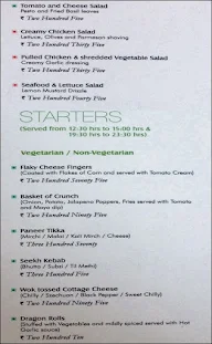 The Garden Cafe - The Fern menu 2