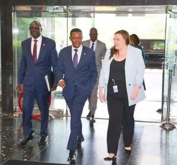 Foreign CS Alfred Mutua at the state’s department in Washington DC.