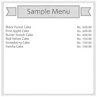 The Royal Bakes menu 1