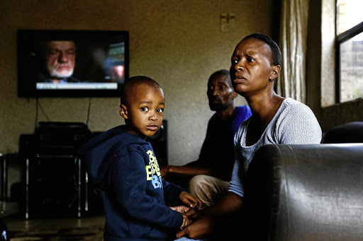 Gregory and Cherren Louw with their son Quewin, 3, who survived an outbreak of listeriosis at a creche.