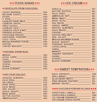 Chocoden menu 2