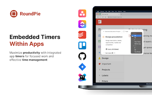 RoundPie: Focus on workflow with Timer