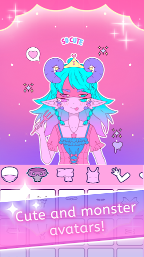 Screenshot Roxie Girl anime avatar maker