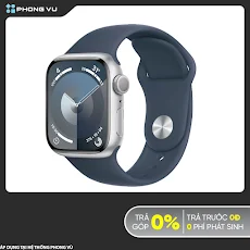 Đồng hồ Apple Watch Series 9 GPS 41mm Silver (Vỏ Nhôm Dây Silicone - S/M) (MR903SA/A)