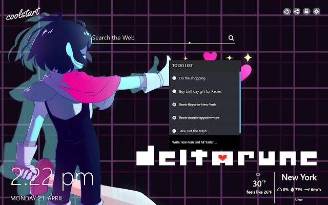 Deltarune HD Wallpapers Games New Tab Theme