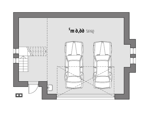 DD-G6 - Rzut garażu