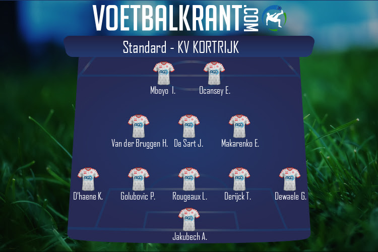 Opstelling KV Kortrijk | Standard - KV Kortrijk (20/09/2020)