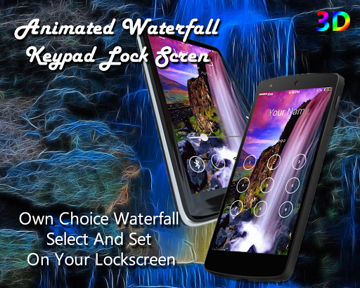 Waterfall Keypad lock Screen