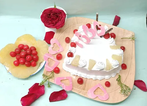 Pineapple Heart Cake