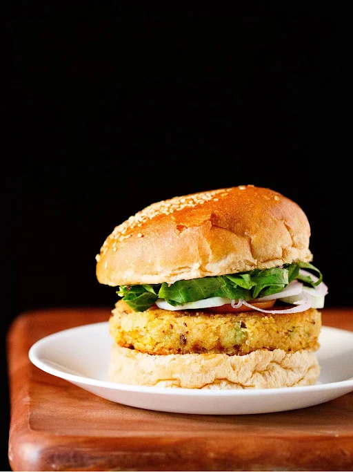 Corn Crusted Potato Burger