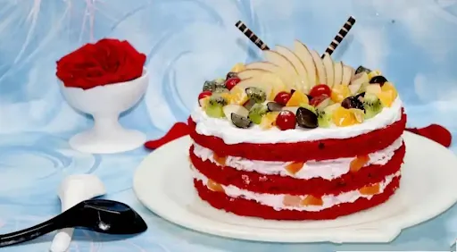 Red Velvet Fruit Cake