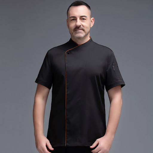 Title 5, Mens Button Elastic Fabric Chefs Overalls Sho...