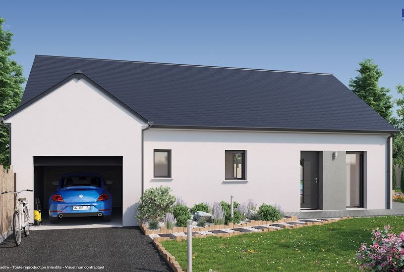  Vente Terrain + Maison - Terrain : 480m² - Maison : 79m² à Fay-de-Bretagne (44130) 