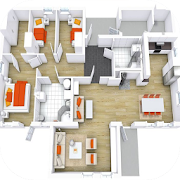 3D House Floor Plans  Icon