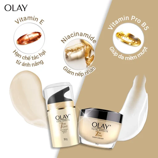 Kem Dưỡng Da Ban Ngày UV OLAY Total Effect 50g