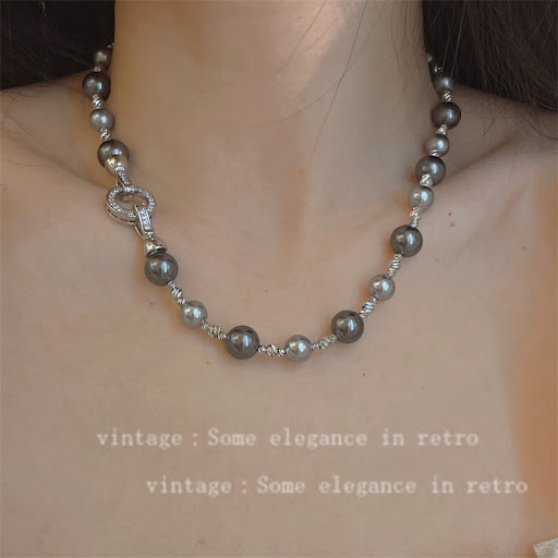 Title 1, Tahidi Mixed Color Pearl Necklace, high-grade f...
