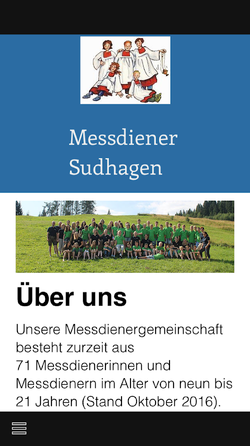Android application Messdiener Sudhagen screenshort