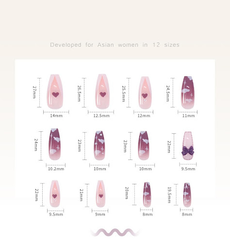 Title 5, Wear Nail Milk Flavor Taro Purple Gradient Nebu...
