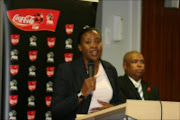 CRUCIAL ROLE: Khosi Masondo of the sponsors. Pic. Pat Seboko. 14/11/05. © Sowetan.