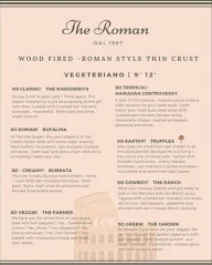 The Roman - dal 1986 menu 4