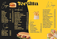 Tortilla Wraps And Burgers menu 1