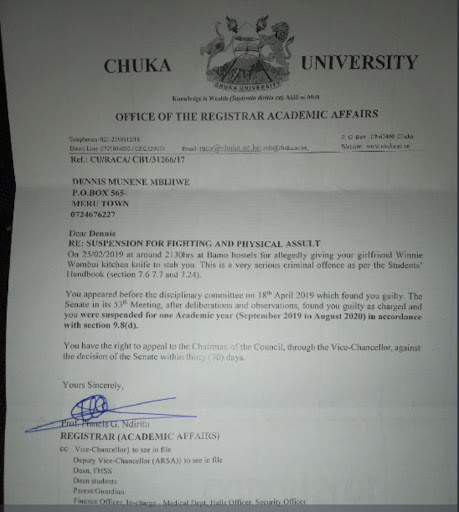 Chuka Letter