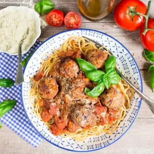 Spaghetti Meatballs (Pasta) [500 Calories]