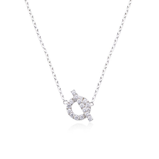 Title 5, 925 Silver Pig Nose Necklace Gold-plated Micro ...