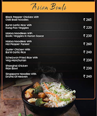 The Good Bowl menu 1