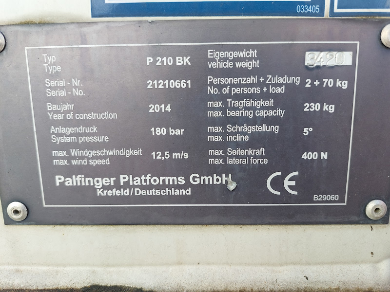 Poză pentru PALFINGER P 210 BK / NISSAN CABSTAR